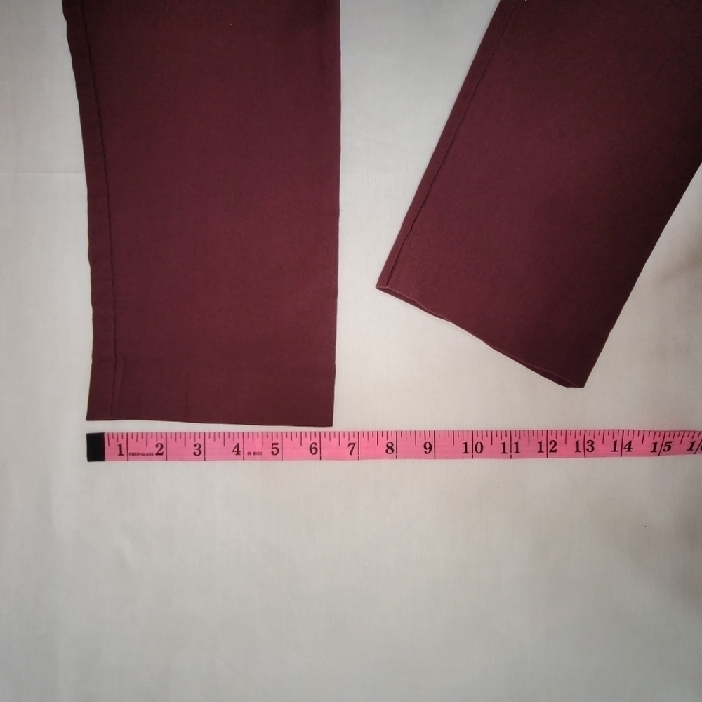 Worthington High Rise Skinny stretch Burgundy Dress Pants Women's Size 6 - Picture 12 of 13